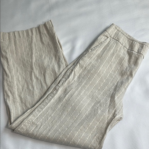 Chico’s Linen blend wide leg pants - Picture 1 of 8